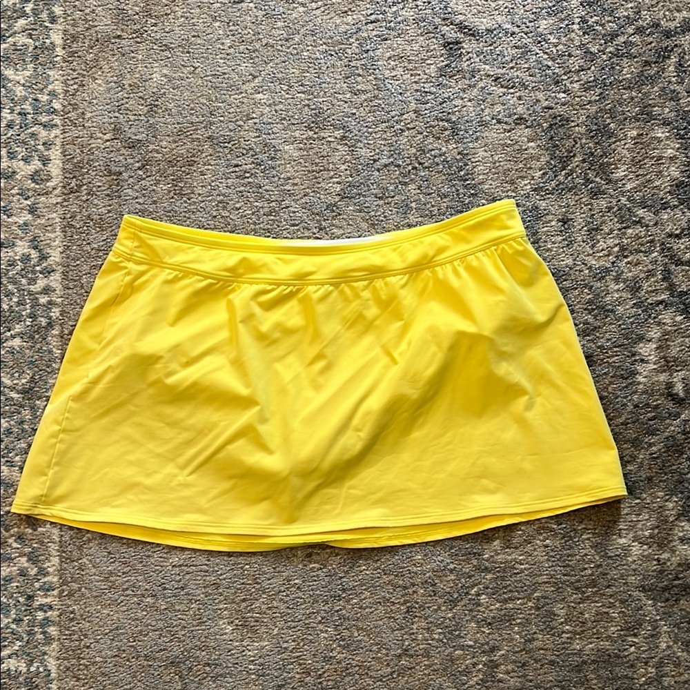 Lands' End Sunny Yellow Swim Skirt